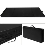 Black 4'x10'x2" Thick Folding Panel Gymnastics Mat Gym Fitness Exercise Mat
