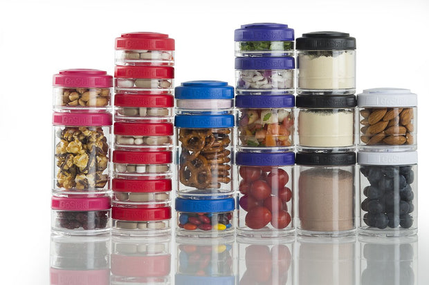 BlenderBottle GoStak Snacking Mini Containers Starter 4pk, White