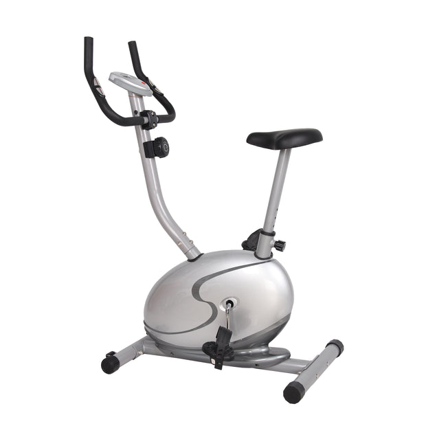 US Pride Furniture FN98006B Upright Magnetic Exercise Bike - Silver