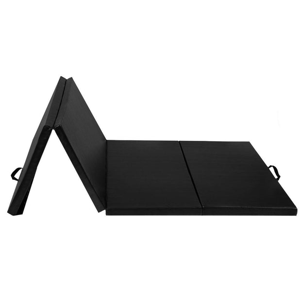 Black 4'x10'x2" Thick Folding Panel Gymnastics Mat Gym Fitness Exercise Mat