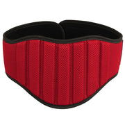 Weight Lifting Belt Gym Back Support Brace Fitness Workout Belts 8" Wide Red S