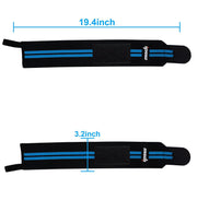 Wrist Strap 18.5" Men & Women Weight Lifting Neoprene Compression Wrist Brace with Thumb Loops, Wrist Band Workout Athletic Basketball Wrist Support, 2 Pack
