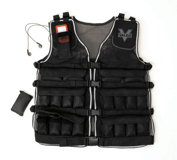20-Pound Weighted Vest With Removable 1 Pound Packs To Adjust From 1 to 20 Pounds
