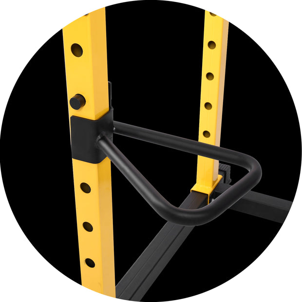 Essentials 1000-Pound Capacity Multi-Function Adjustable Power Cage with J-Hooks, Dip Bars and Other Optional 