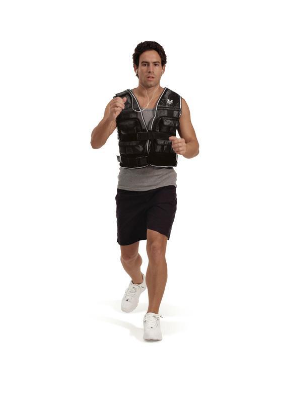 20-Pound Weighted Vest With Removable 1 Pound Packs To Adjust From 1 to 20 Pounds