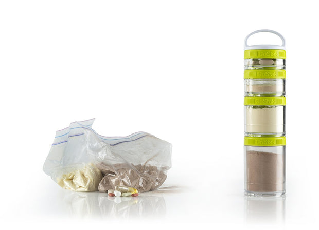 BlenderBottle GoStak Snacking Mini Containers Starter 4pk, White