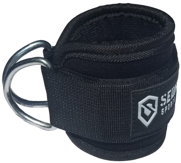 Padded Ankle Strap for Cable Machine Workout D-Ring Attachment Fits Men and Women
