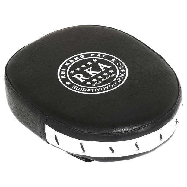 Topeakmart 2x Leather Boxing Mitt Training Target Focus Punch Pad Glove Karate Muay Thai Kick MMA