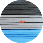 1/2" Thick Flooring Puzzle Exercise Mat with High Quality EVA Foam Interlocking Tiles, 6 Piece, 24 Sq Ft, Blue