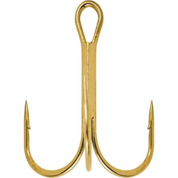 Gold Treble Hook - Size 14, 25 Count