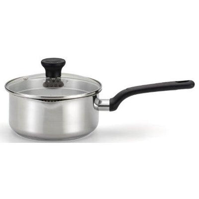 3-Quart Excite Stainless Steel Covered Sauce Pan Cookware, Silver