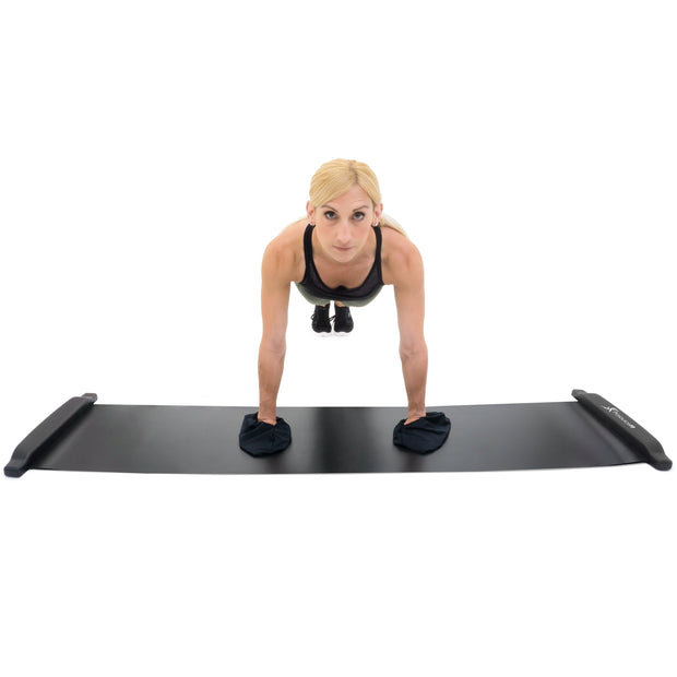 Slide Board Mat 6-ft with Booties & Carrying Bag for Exercise