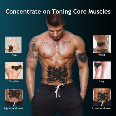 With 10 EXTRA Gel Pads & E-Book | Arm & Leg Trainer | Portable Office, Home & Gym Fitness Equipment