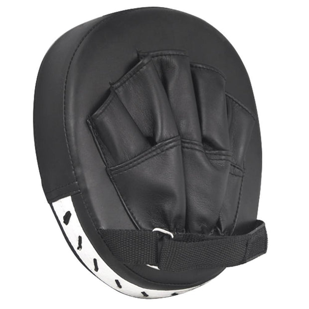 Topeakmart 2x Leather Boxing Mitt Training Target Focus Punch Pad Glove Karate Muay Thai Kick MMA