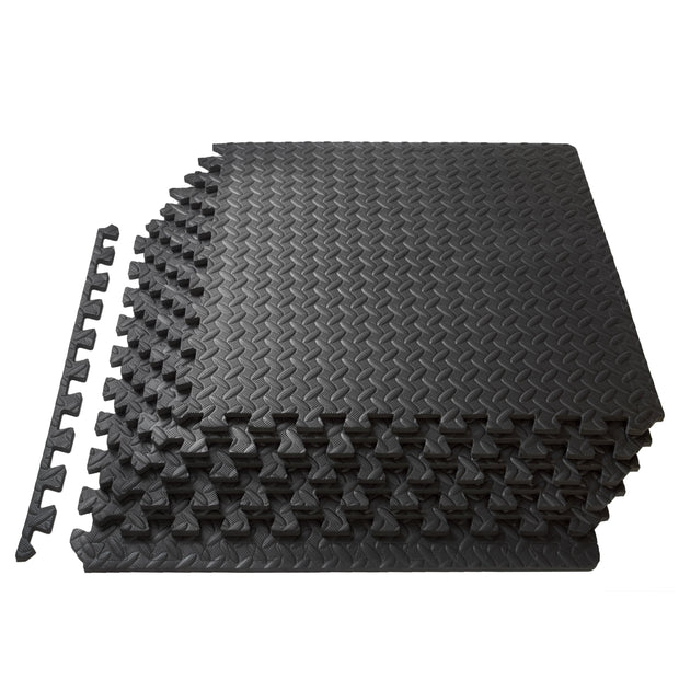 Puzzle Exercise Mat, 1/2" Thick EVA Foam Interlocking Tiles
