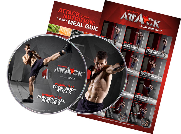 Weider Attack DVD Training Kit with Resistance Tubes