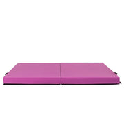 6'x3.2'x4'' Gymnastic Mat Thick Two Folding Panel Fitness Exercise Pink