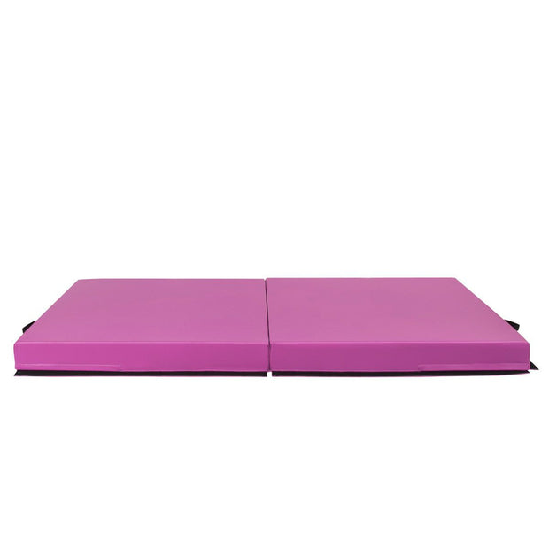 6'x3.2'x4'' Gymnastic Mat Thick Two Folding Panel Fitness Exercise Pink