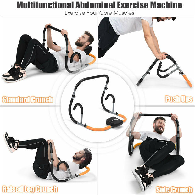  Fitness Crunch Abdominal Exercise Workout Machine for Glider Roller & Pushup