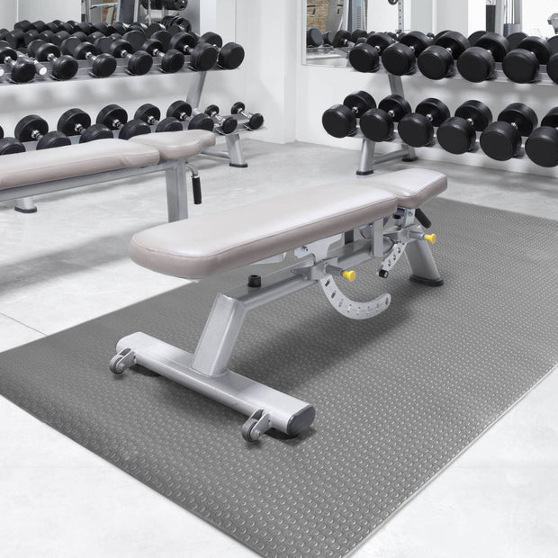 Barbell Circle Textured Equipment Mat, 40" x 108"