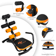 Costway Core Ab Trainer Bench Abdominal Stomach Exerciser Workout Gym Fitness Machine