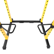 Essentials 1000-Pound Capacity Multi-Function Adjustable Power Cage with J-Hooks, Dip Bars and Other Optional 